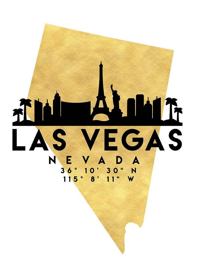 Las Vegas Map Skyline