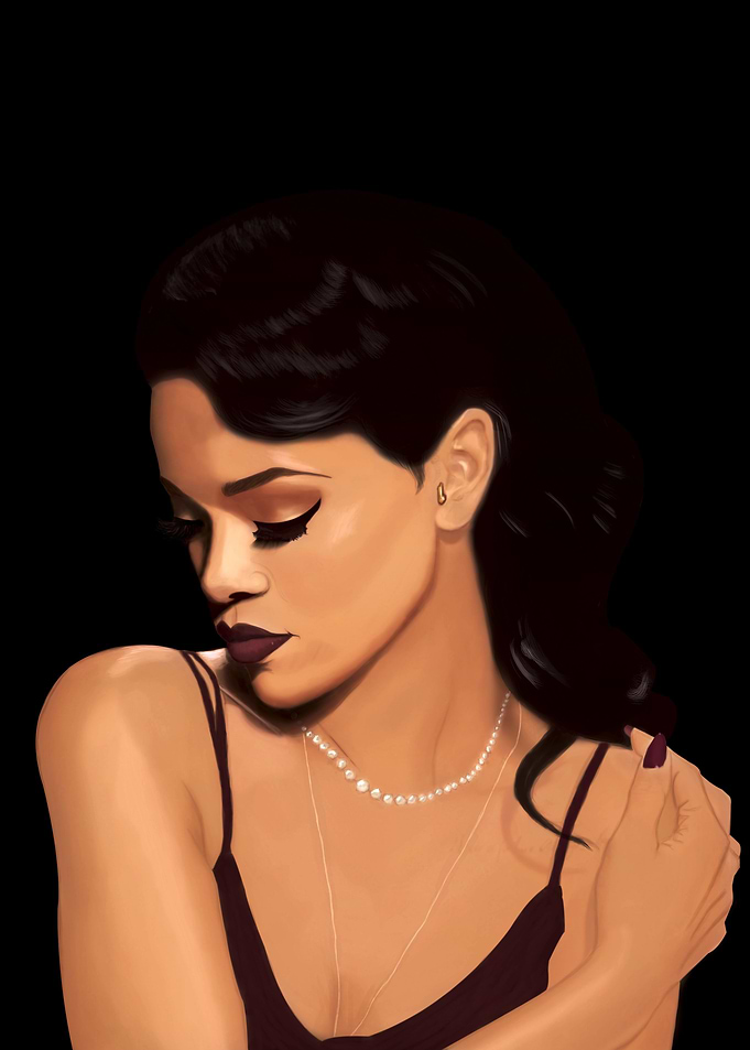 Rihanna Digital Painting