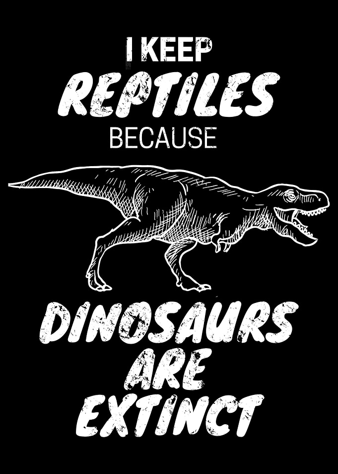 T Rex Reptile Keeper Print