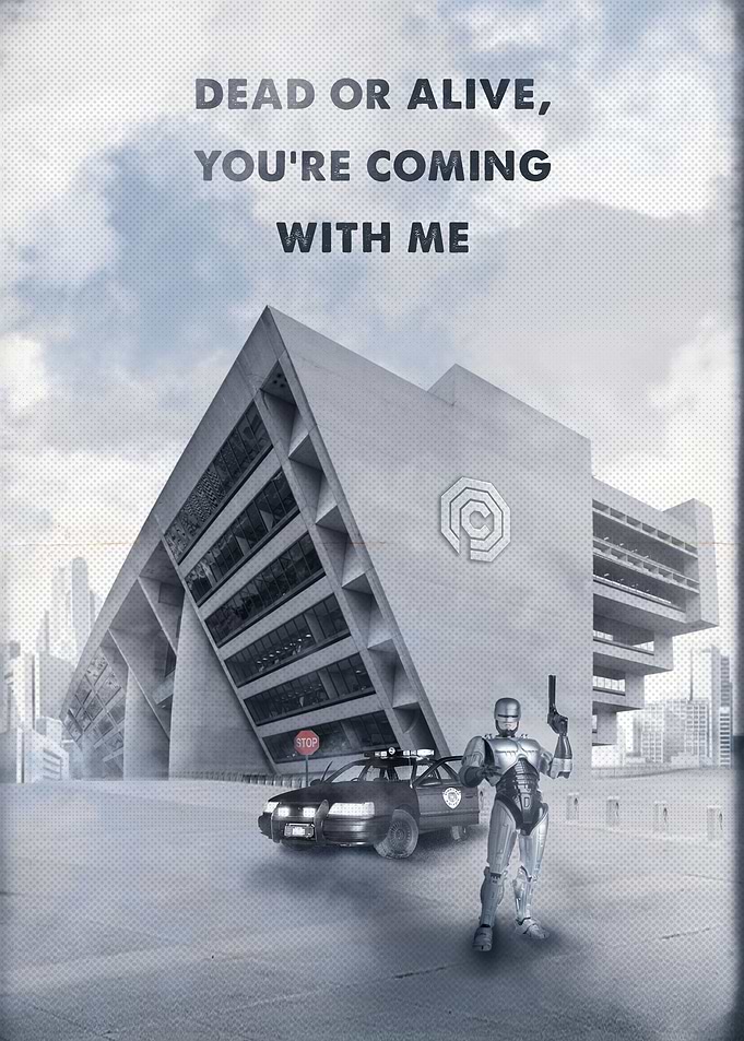 Robocop retro movie art
