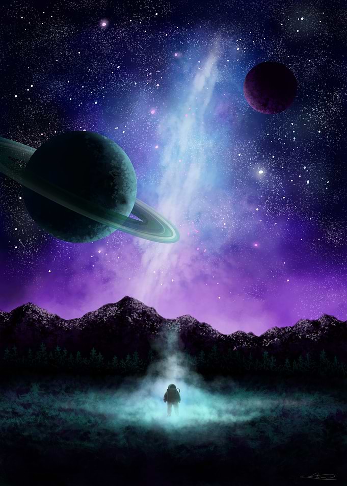 The astronaut