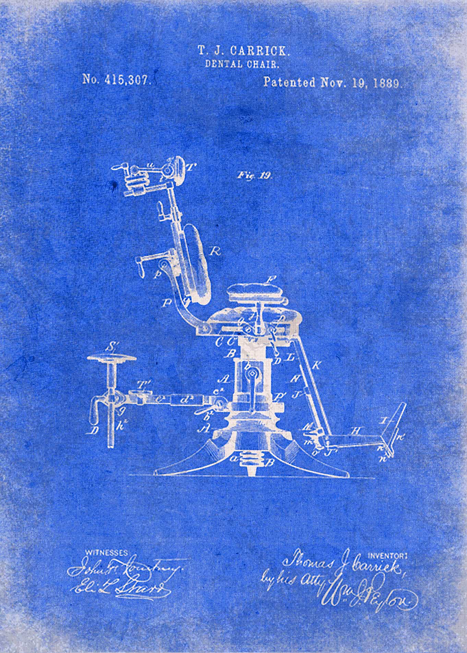 Dentist Chair Patent Art