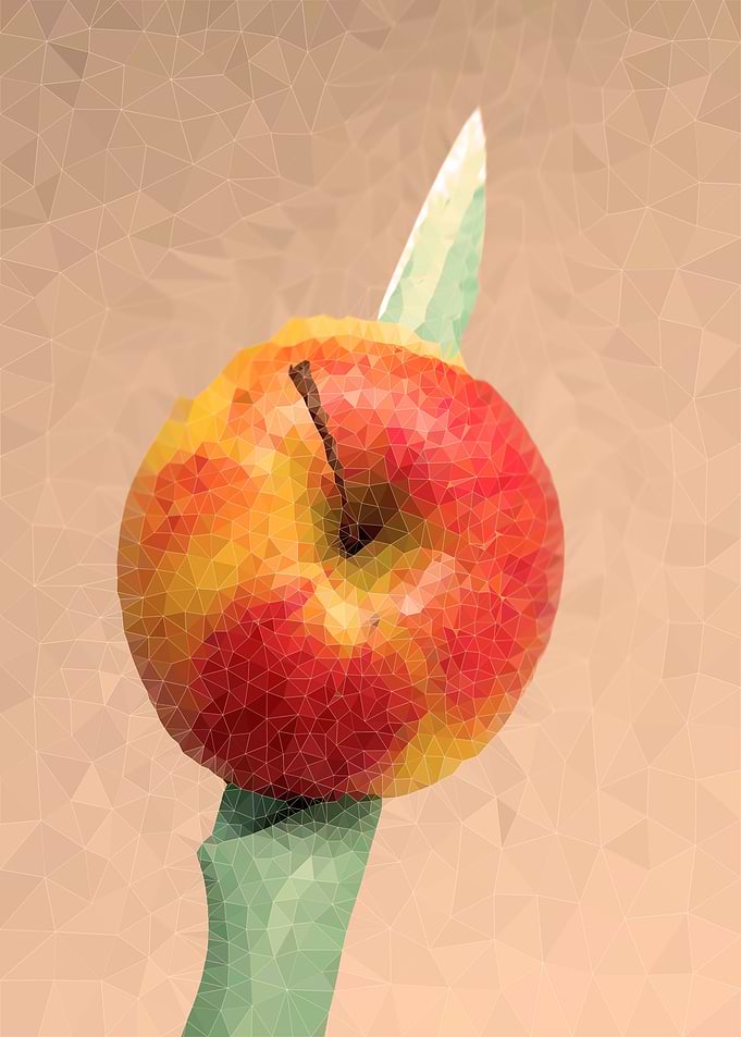 Knife Through Apple No2