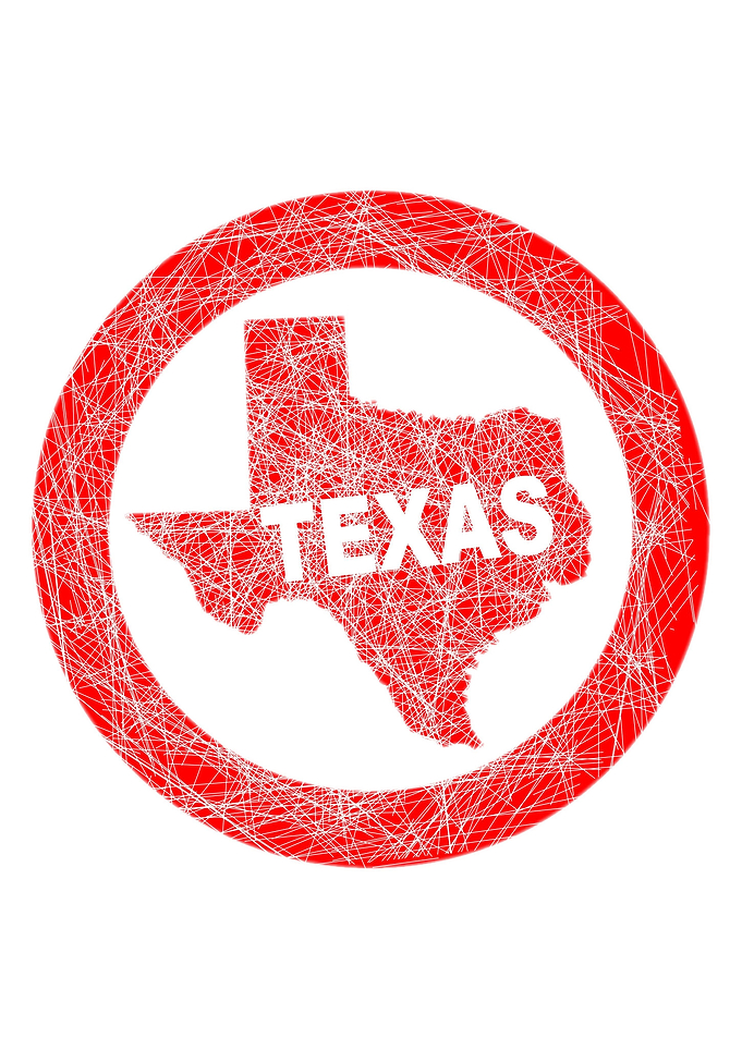 Texas Map Stamp