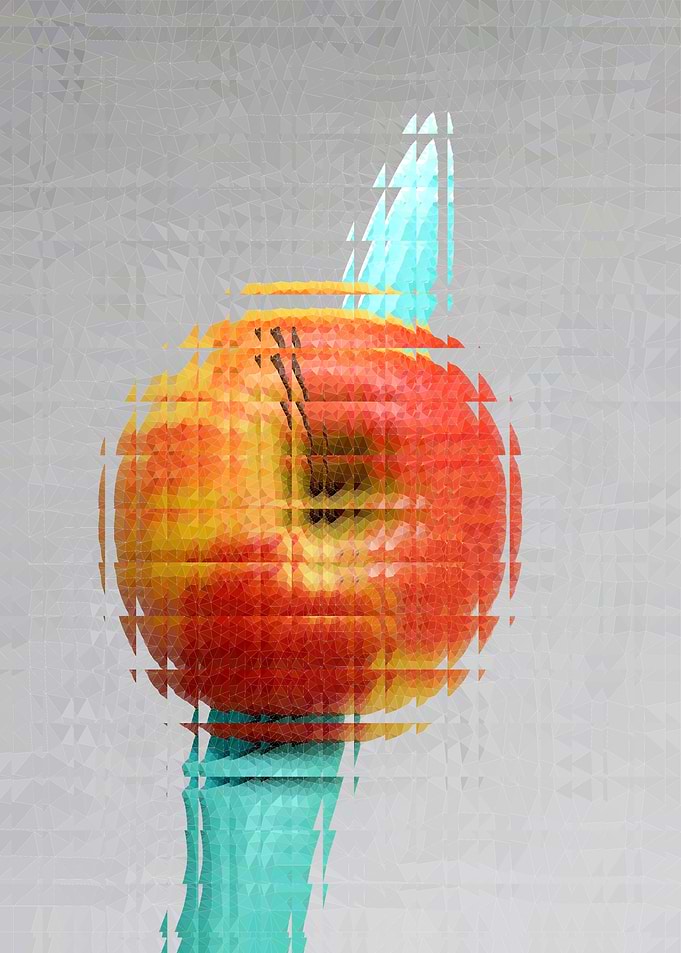 Knife Through Apple No1