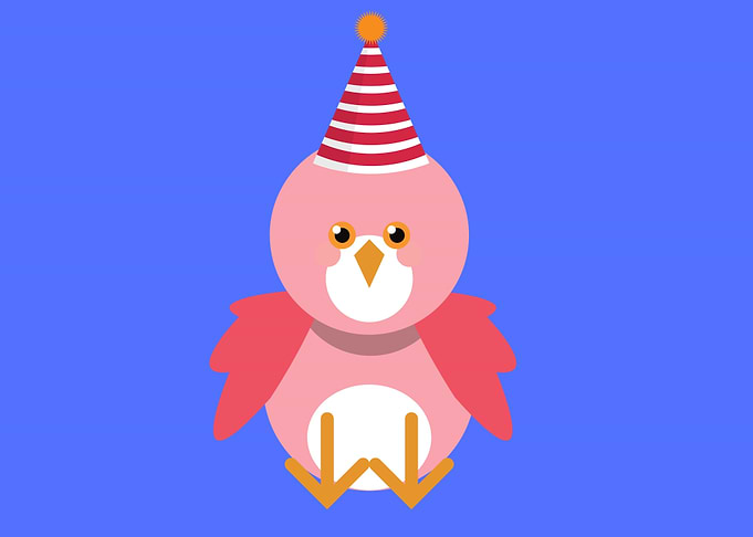 cute drawing of a bird