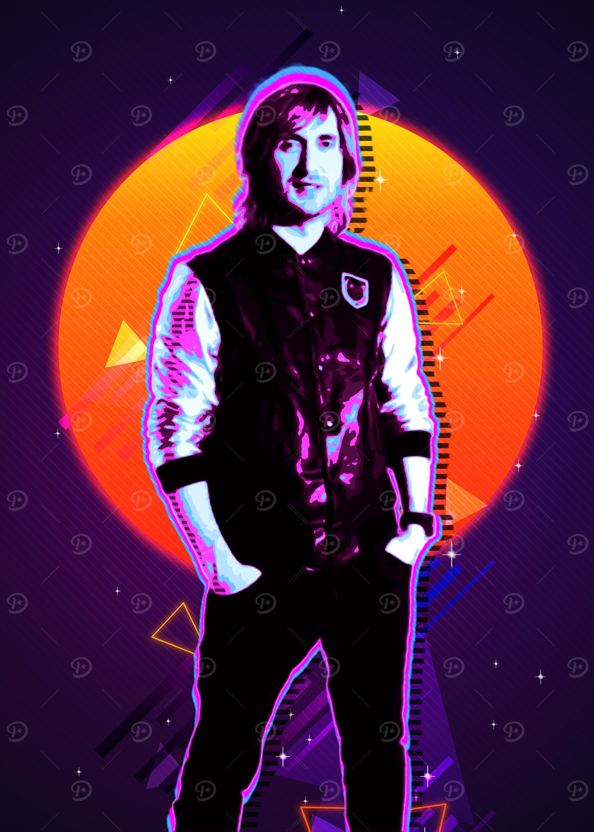 David Guetta 80s retro