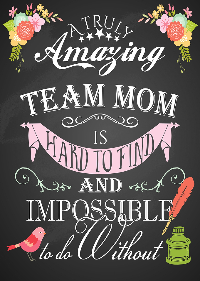 Floral team mom gift