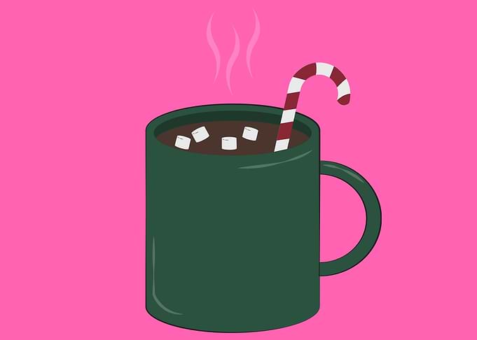 hot chocolate on cup