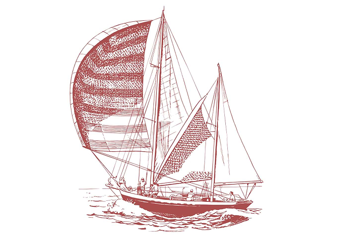 vintage art of ship boat