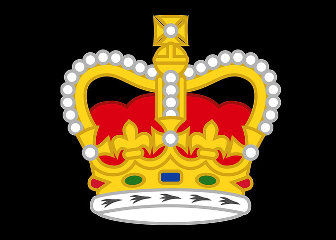 vintage art of crown