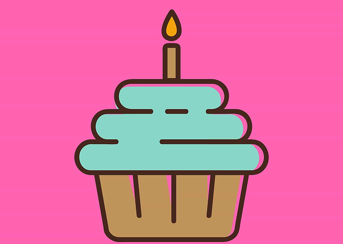 birthday cake art