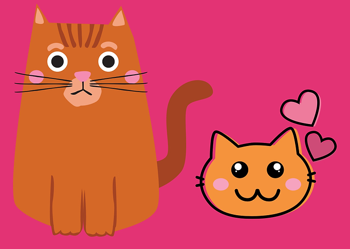 cute and funny cat art