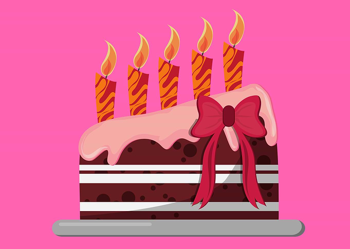 birthday cake art