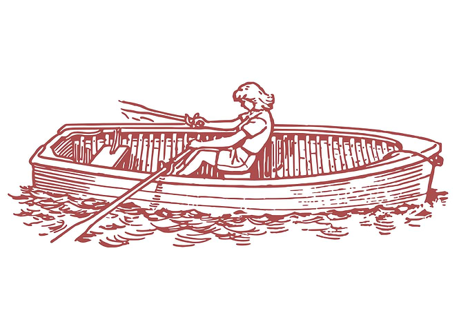 vintage art of ship boat