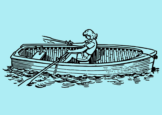 vintage art of a ship boat
