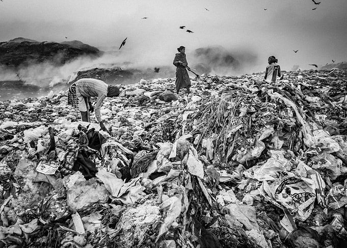 Garbage yard in Bangladesh