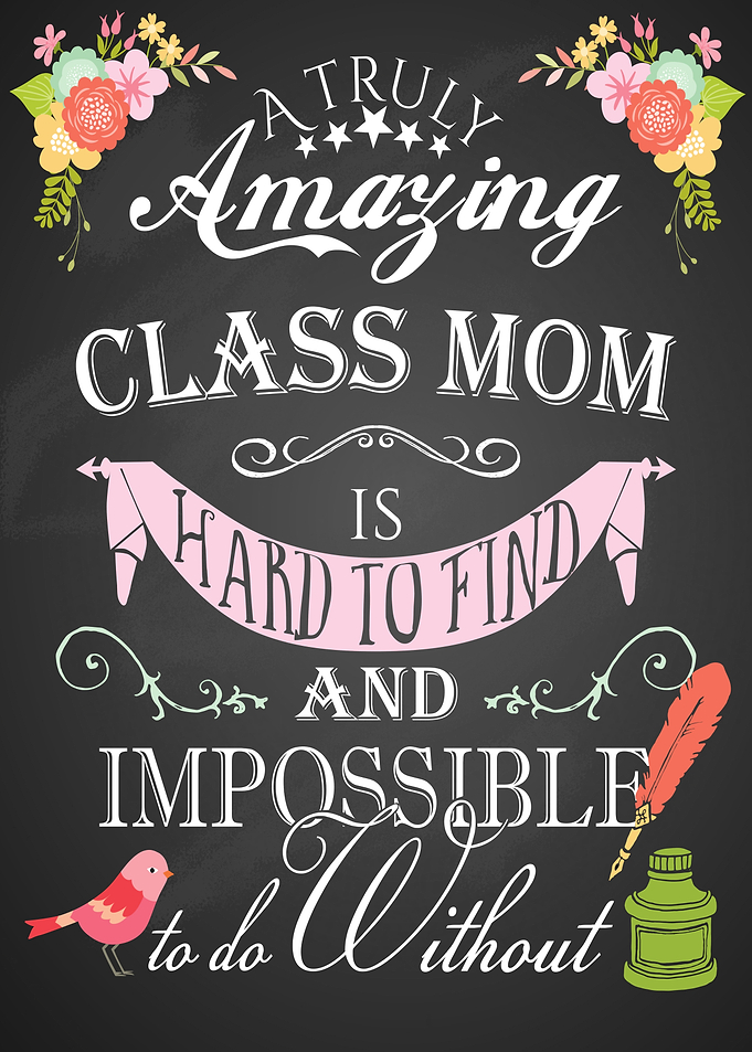 Floral class mom gift