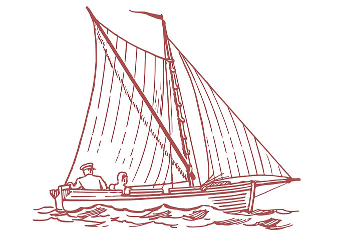 vintage art of ship boat