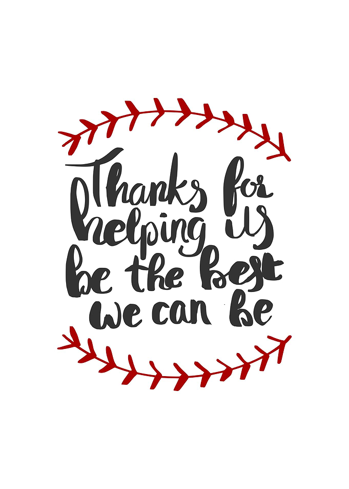 Coach gift baseball