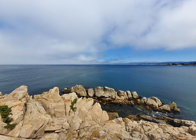 Sea rock coast