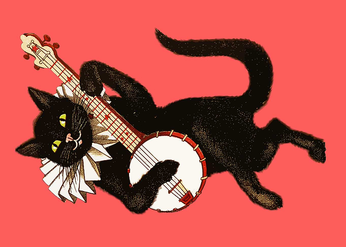 cute and funny cat art