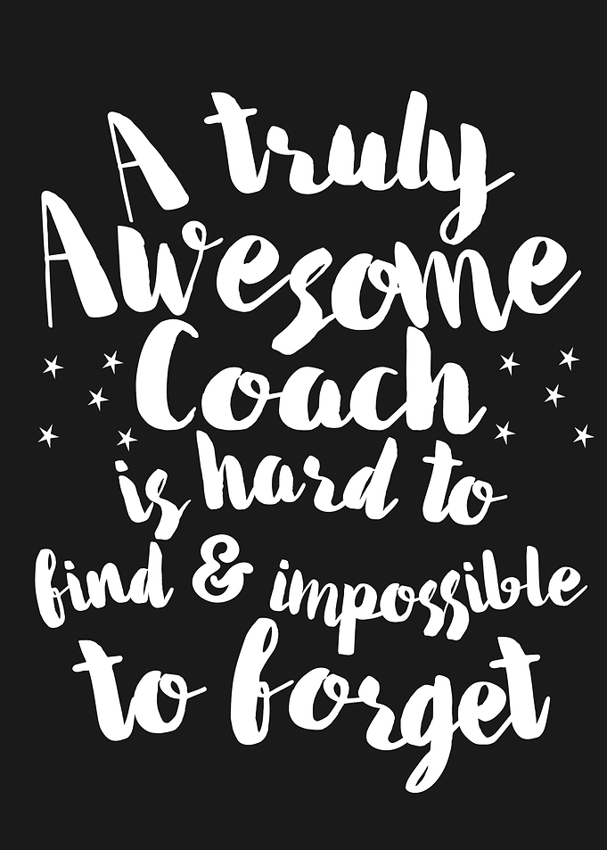 hand lettered coach art
