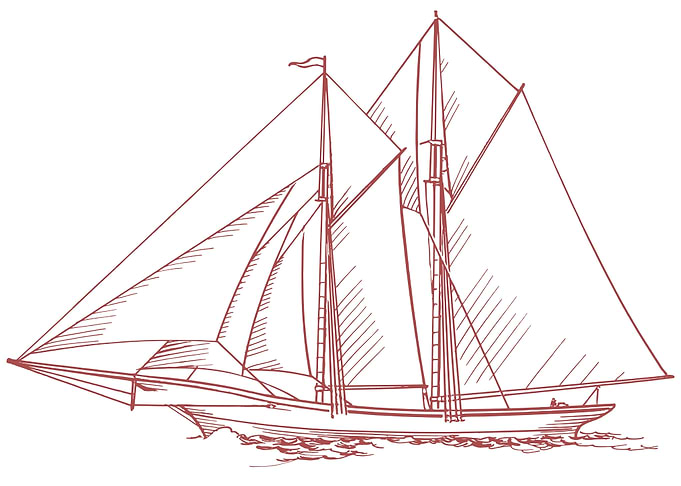 vintage art of ship boat