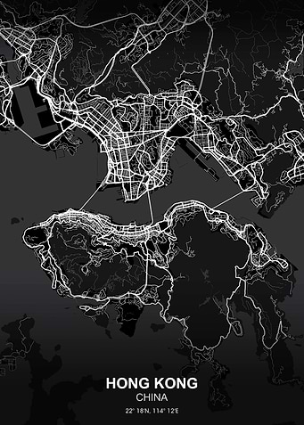hong kong city map