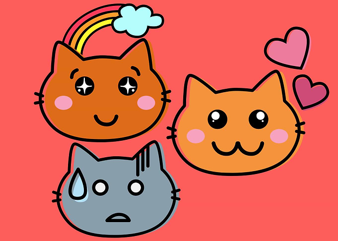 cute and funny cat art