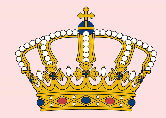 vintage art of crown