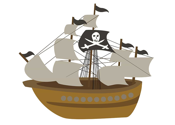 vintage art of ship boat