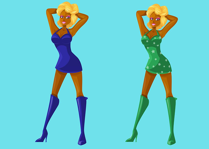 beautiful women art