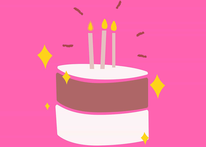 birthday cake art