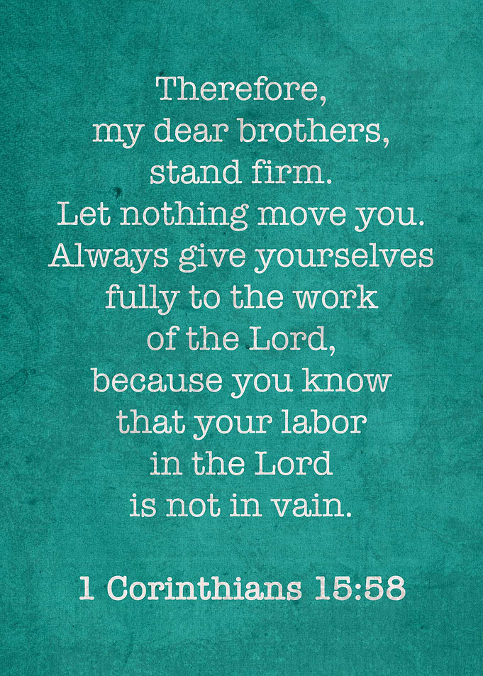 1 Corinthians 1558 Iconic
