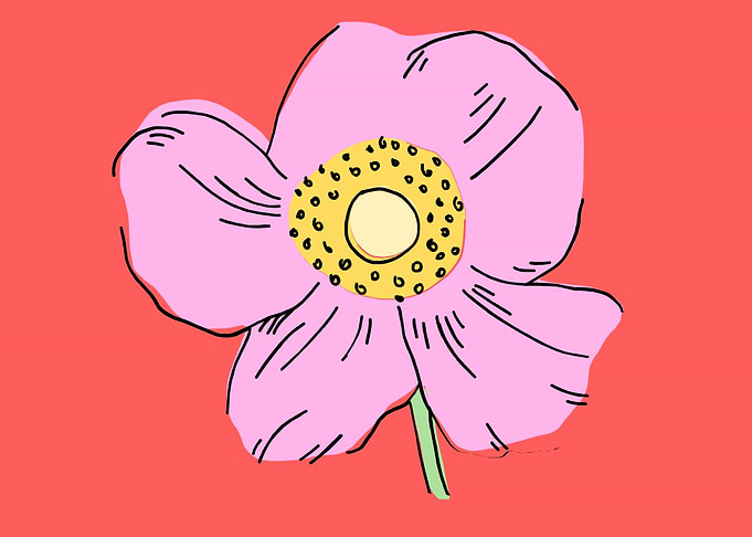 beautiful flower art