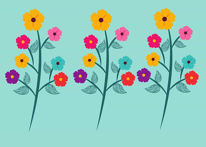 beautiful flower art