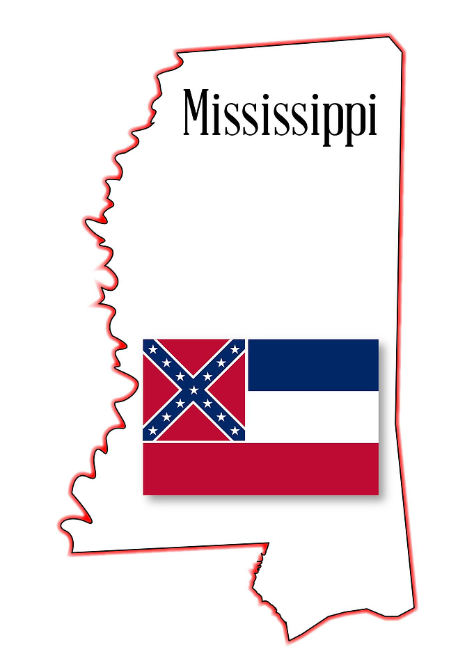 Mississippi State Map
