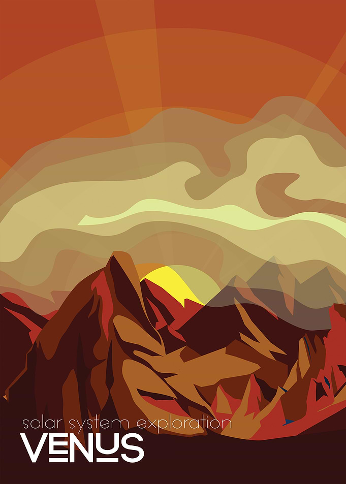 Venus travel poster