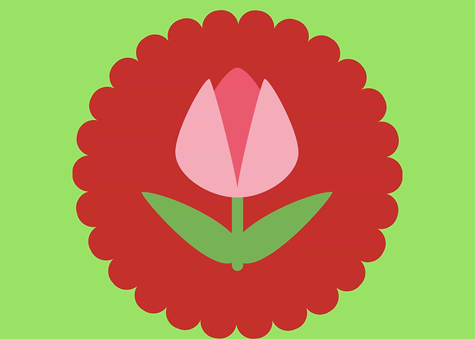 beautiful flower art