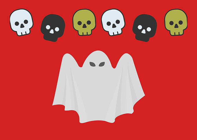 scary ghost art