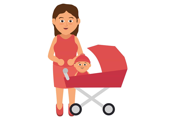 mother with her baby