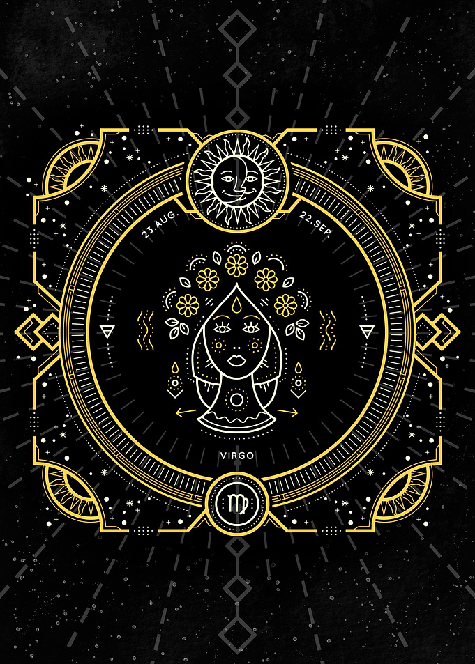 Zodiac vintage Virgo