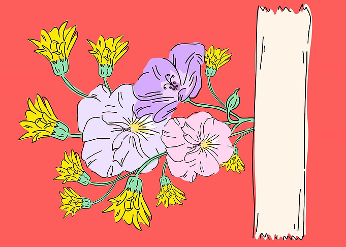 beautiful flower art