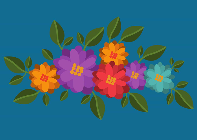 beautiful flower art