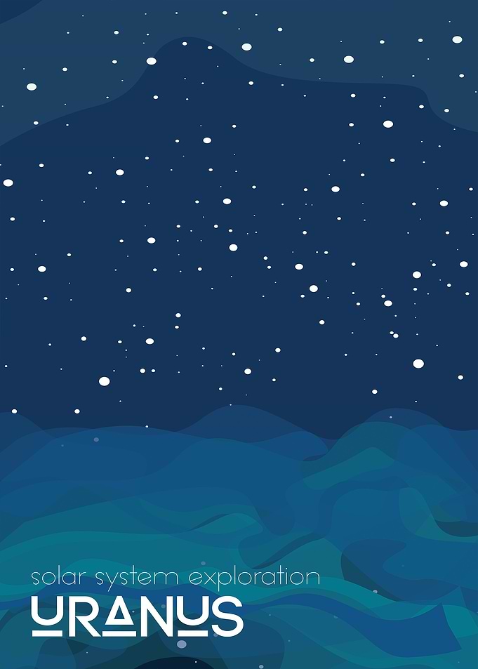 Uranus travel poster