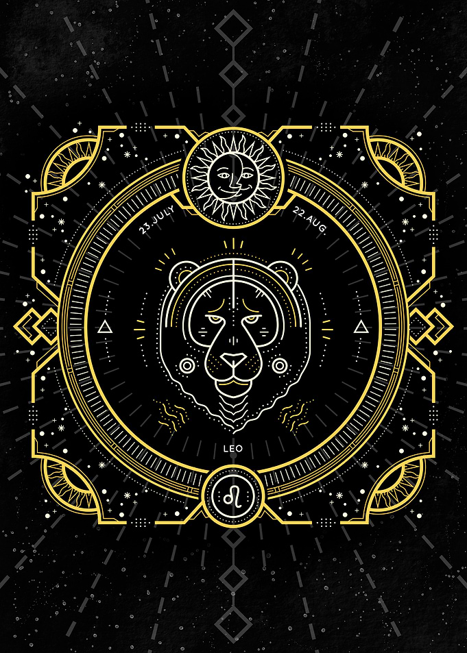 Zodiac vintage Leo