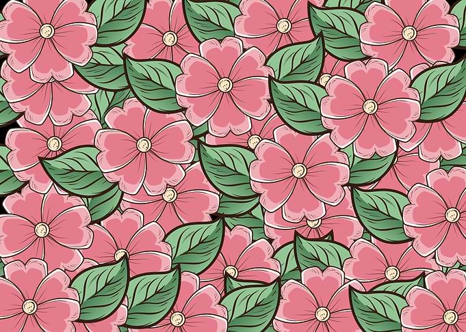 beautiful flower art