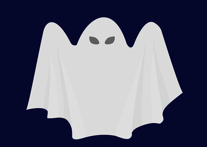 scary ghost art
