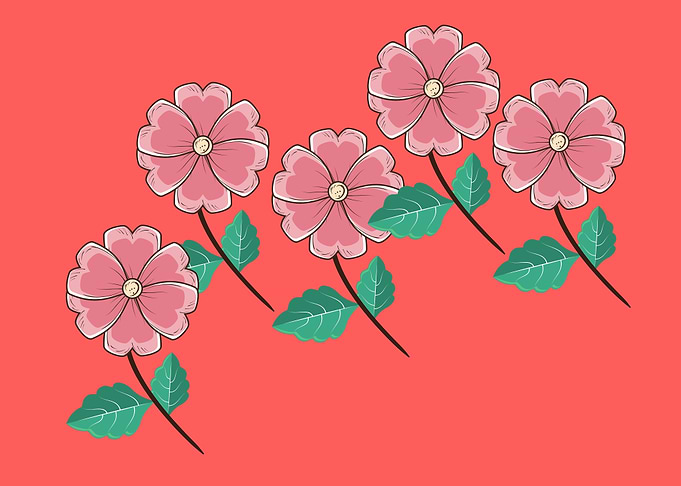 beautiful flower art